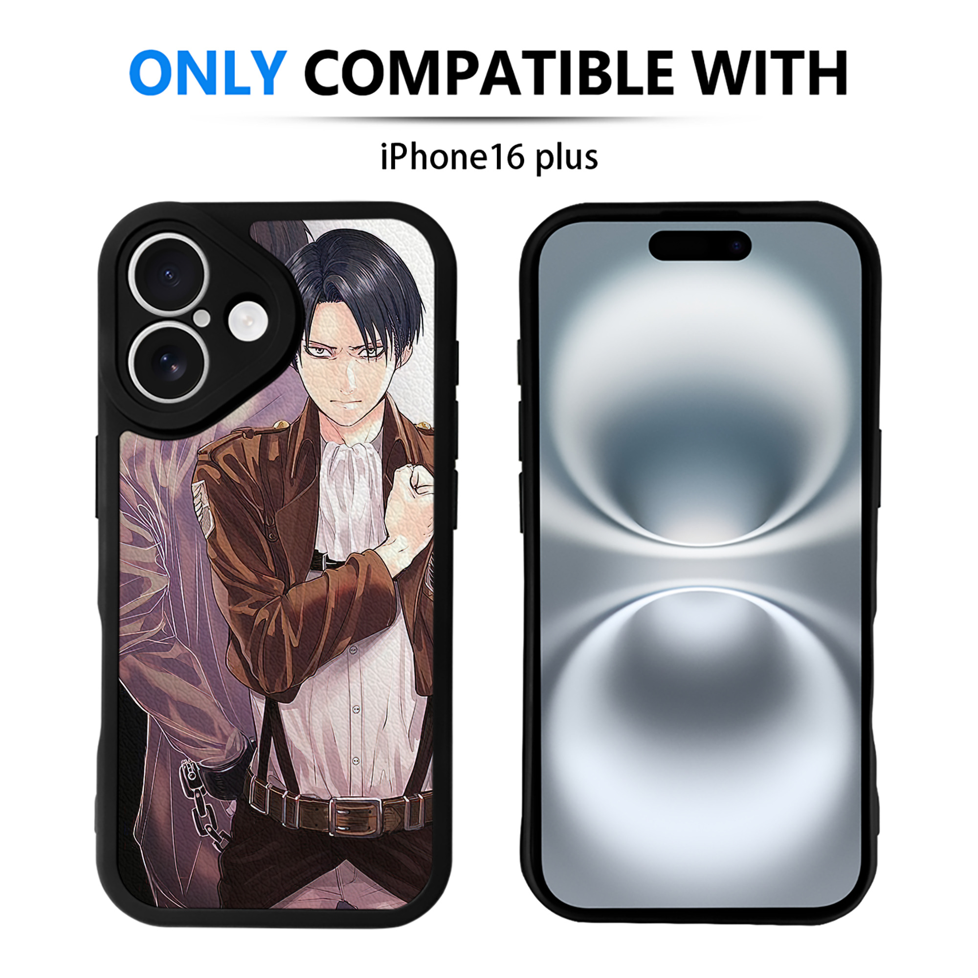 （画像用） 進撃の巨人 Attack on Titan 【iPhone 16シリーズ対応】シリコンスマホケース（レザー調） 材質：シリコン